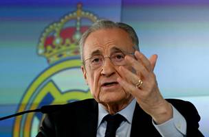 Presidente do Real Madrid, Florentino Perez faz promessa de grande investimento se for reeleito (Foto: Javier Soriano / AFP)