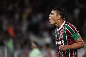 Vibracao de Thiago Silva, que fez o gol da classificacao do Fluminense (Foto: Lucas Mercon/Fluminense FC)