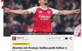 Zagueiro do Arsenal agrava lesao e pode ser cortado da Copa pela Franca. (Foto: Reproducao