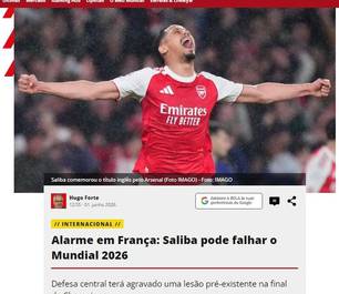 França monitora situação de Saliba e teme perder zagueiro