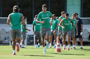 Bernal em treino do Fluminense na manha deste sabado. (Foto: LUCAS MERCON / FLUMINENSE F.C.)