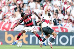 Bruno Henrique durante amistoso entre Flamengo e River Plate. (Foto: Gilvan de Souza/Flamengo)
