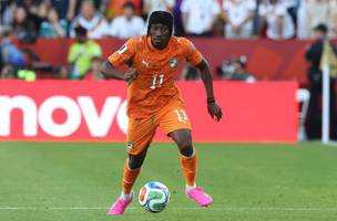 Diomande em campo pela Costa do Marfim na Copa do Mundo (Foto: Alexander Hassenstein / Getty Images via AFP)
