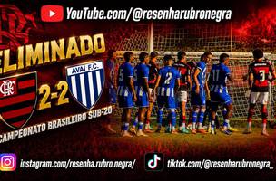 Flamengo e eliminado em casa pelo Campeonato Brasileiro sub-20 (Foto: Montagem Canal do YouTube Resenha Rubro Negra)