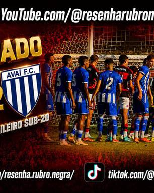 Flamengo cai no sub-20 após empate com o Avaí