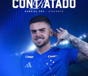 Gabriel Pec chega ao Cruzeiro e já se prepara para estreia