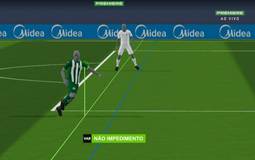Impedimento semiautomático reduz tempo de revisão no Brasileirão