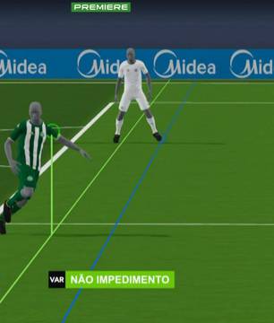 Impedimento semiautomático reduz tempo de revisão no Brasileirão