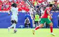 Manu Kone em acao no duelo entre Franca e Marrocos, na Copa do Mundo (Foto: William Volcov / Parceiro / Agencia O Dia