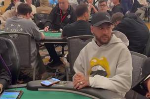 Neymar em torneio de poquer em Las Vegas (Foto: Reproducao de video)