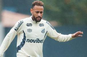 Neymar em treino do Santos desta sexta (24) (Foto: Divulgacao/ @SantosFC)