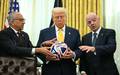 Trump: presidente quer que Estados Unidos sedie em torneio pela segunda vez consecutiv. (Foto: Jim Watson / AFP